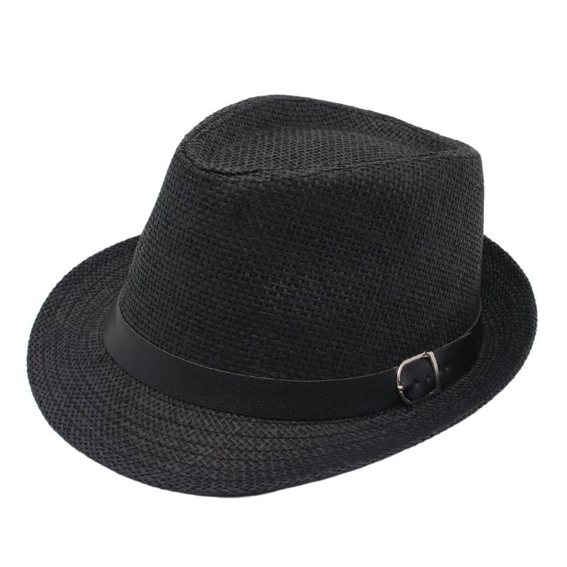 Trily Zylinder Hut Gürtel Accessoires Herrenanzug mit Jazzhut Eleganter Britischer Panama Hut