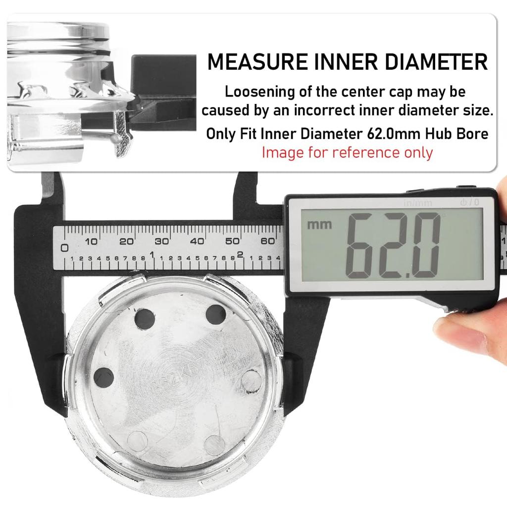 4pcs Outer Diameter 67mm Inner Diameter 62mm Silver ABS Car Wheel Center Hub Cap