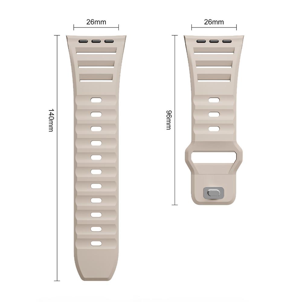 Sport Silikonband für Apple Watch Ultra 2 Strap 49mm 45mm 44mm 42mm Correa Smartwatch Armband iWatch Serie 9 8 7 6 5 SE