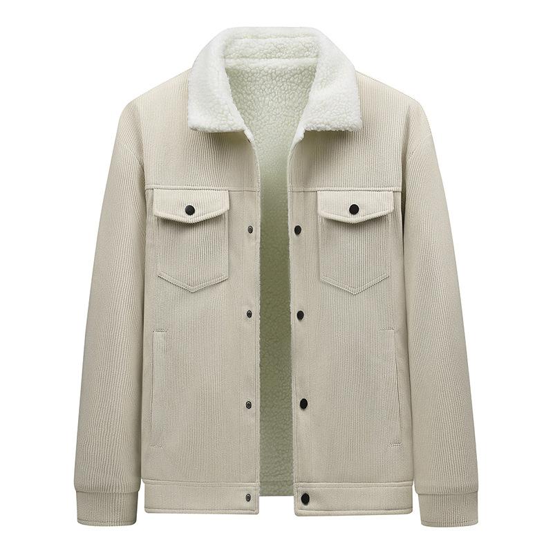 Thickened Casual Retro Lapel Tooling Jacket Cotton Jacket