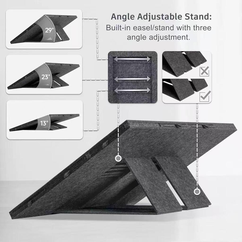 Foldable Felt Puzzle Board with 8 Drawers - Portable Stand for Adult & Kids Puzzle Sorting