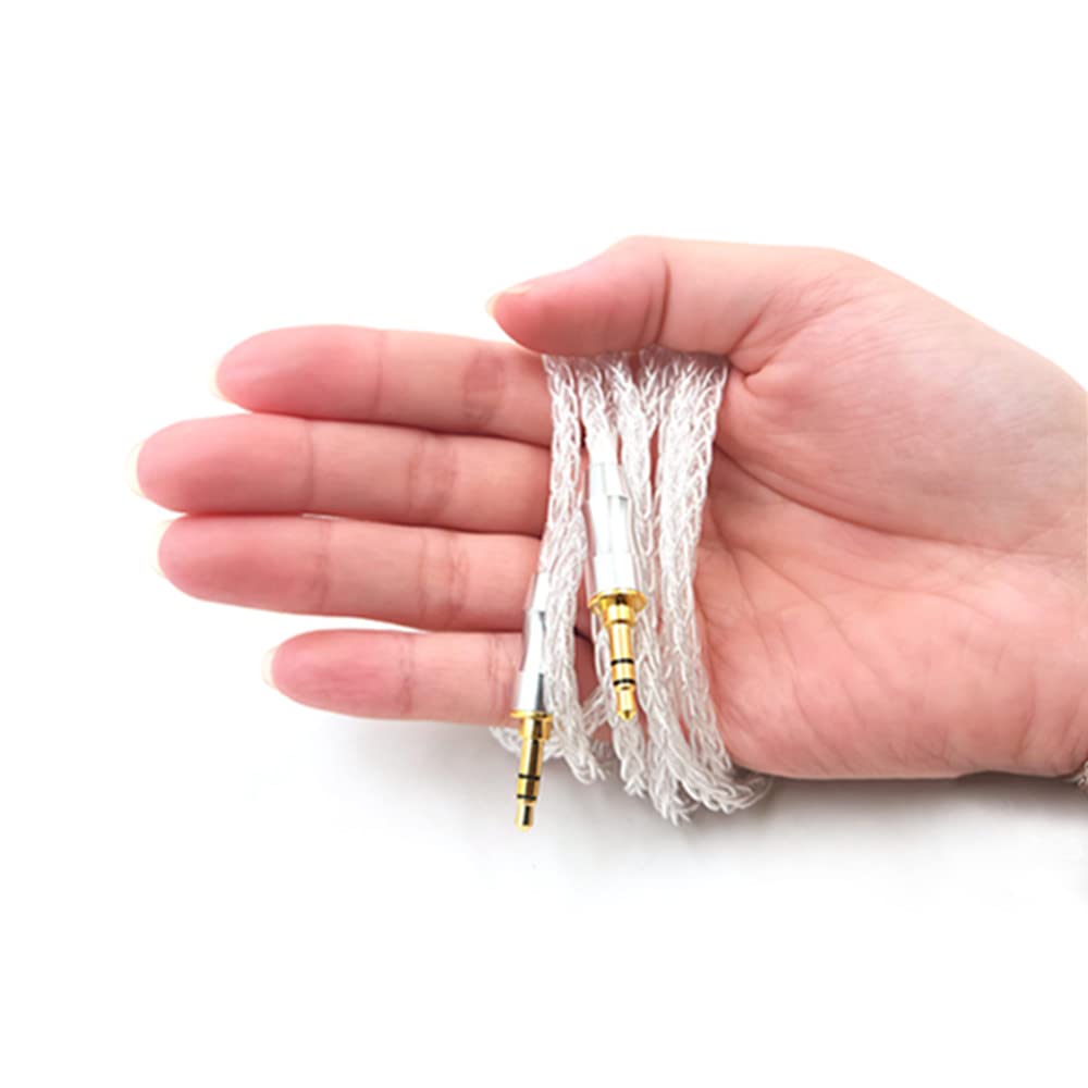 5N Pure Silver Replacement Headphone Cable To for and Also Compatible with Vivabo and (3.5mm 3.5mm) MDR-1A, 1000XM3, 1000XM4, 1000XM5, MDR-XB950BT,