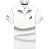 TrendHub Solid Plus Size Polo Shirt Men Casual Short Sleeve Lapel Button Shirt Embroidery