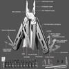 30-in-1 Multitool Zange Kabel Drahtschneider Multifunktionale Multi Handwerkzeuge Outdoor Camping Tragbare Klappzange