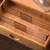2 Pcs Adjustable Clear Plastic Drawer Dividers With Non Slip Pads Expandable Design For Kitchen Dresser Storage