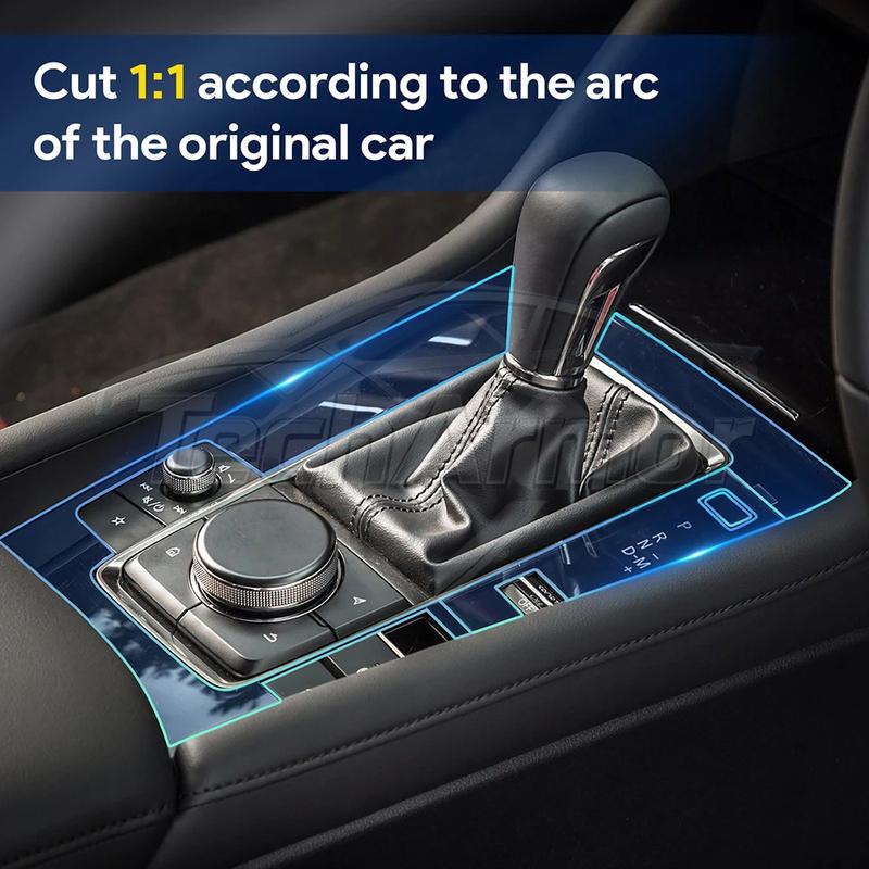 Car Interior TPU Protector Anti-scratch Film For Mazda 3 Axela -24 Auto Protective Transparent Anti-tear Stickers Accessorie