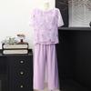 Middle-Aged Women's Embroidered Summer Suit