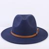 Popular European and American classic simple flat-brimmed top hat men's and women's fashionable and elegant versatile jazz hat top hat