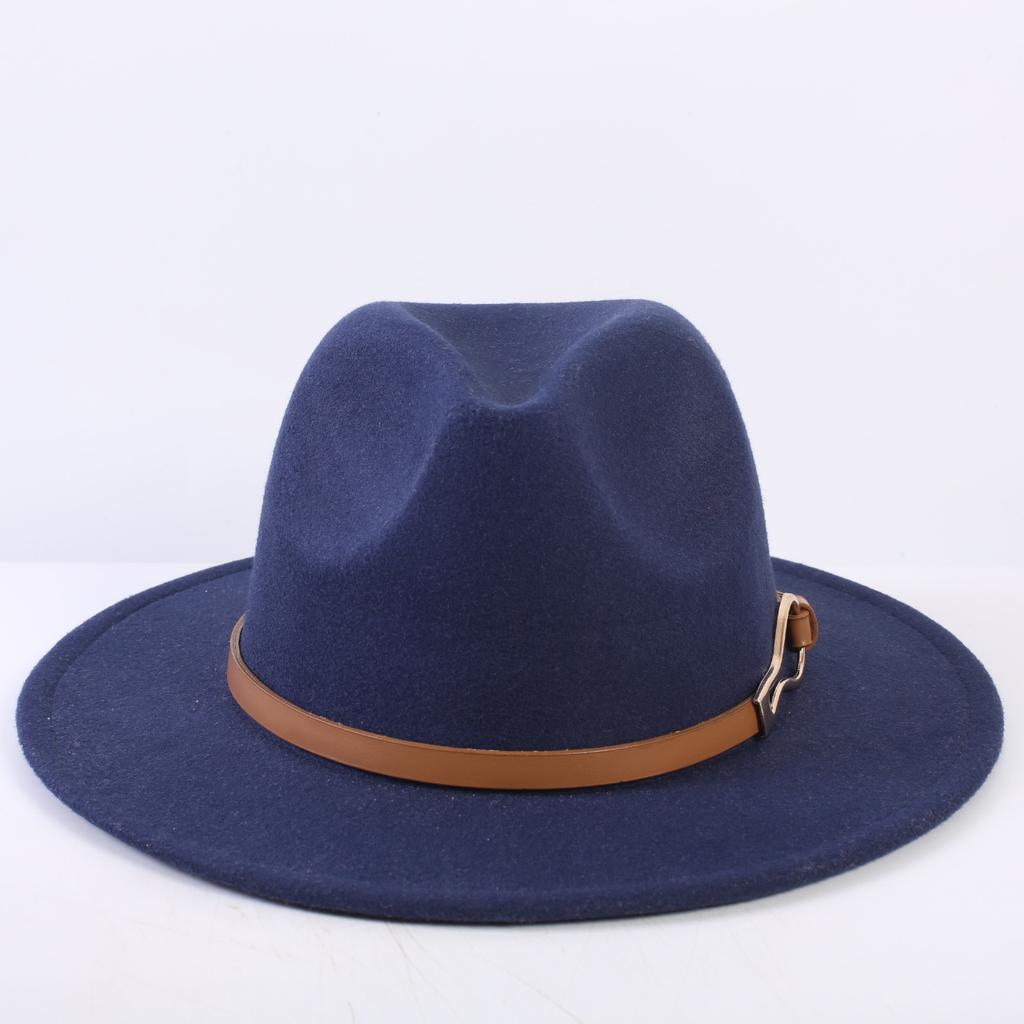 Popular European and American classic simple flat-brimmed top hat men's and women's fashionable and elegant versatile jazz hat top hat
