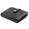 New Arrival Hot Sale Women'S Ultra-Thin Wallet Bifold PU Leather Card Clamp With Key Chain Zipper Document Package