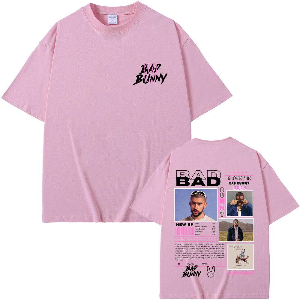 Rapper Bad Bunny Nadie Sabe Lo Que Va A Pasar Manana Music Album Graphic T-shirts Men Women Hip Hop Vintage Oversized T Shirts