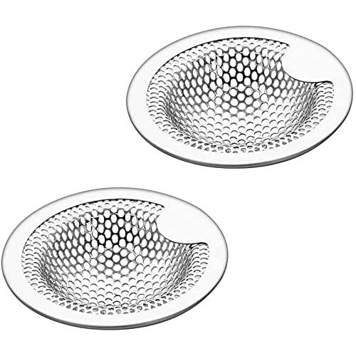 Unit Bath Sink Drain Garbage Disposal, Perforated Garbage Disposal, Bathroom Drain Garbage Disposal, Stainless Steel, 18-8 Stainless Steel...Set of 2,