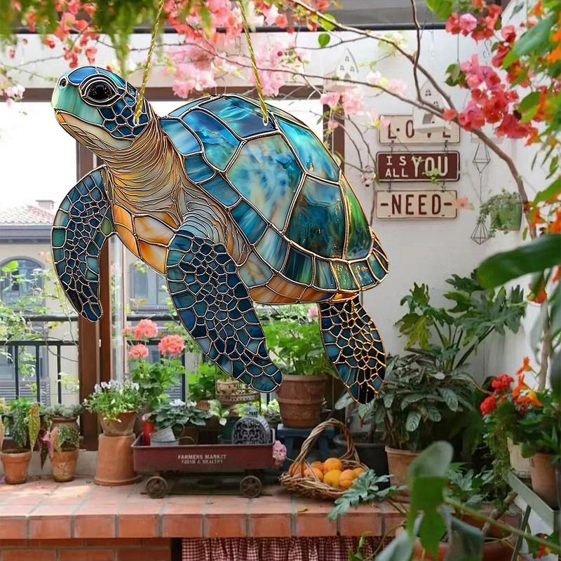 Sun Catchers Animal Feather Pendant Decor Colorful Hummingbird  Window Hangings Animal Wind Chimes Crafts Animal Christmas Decor