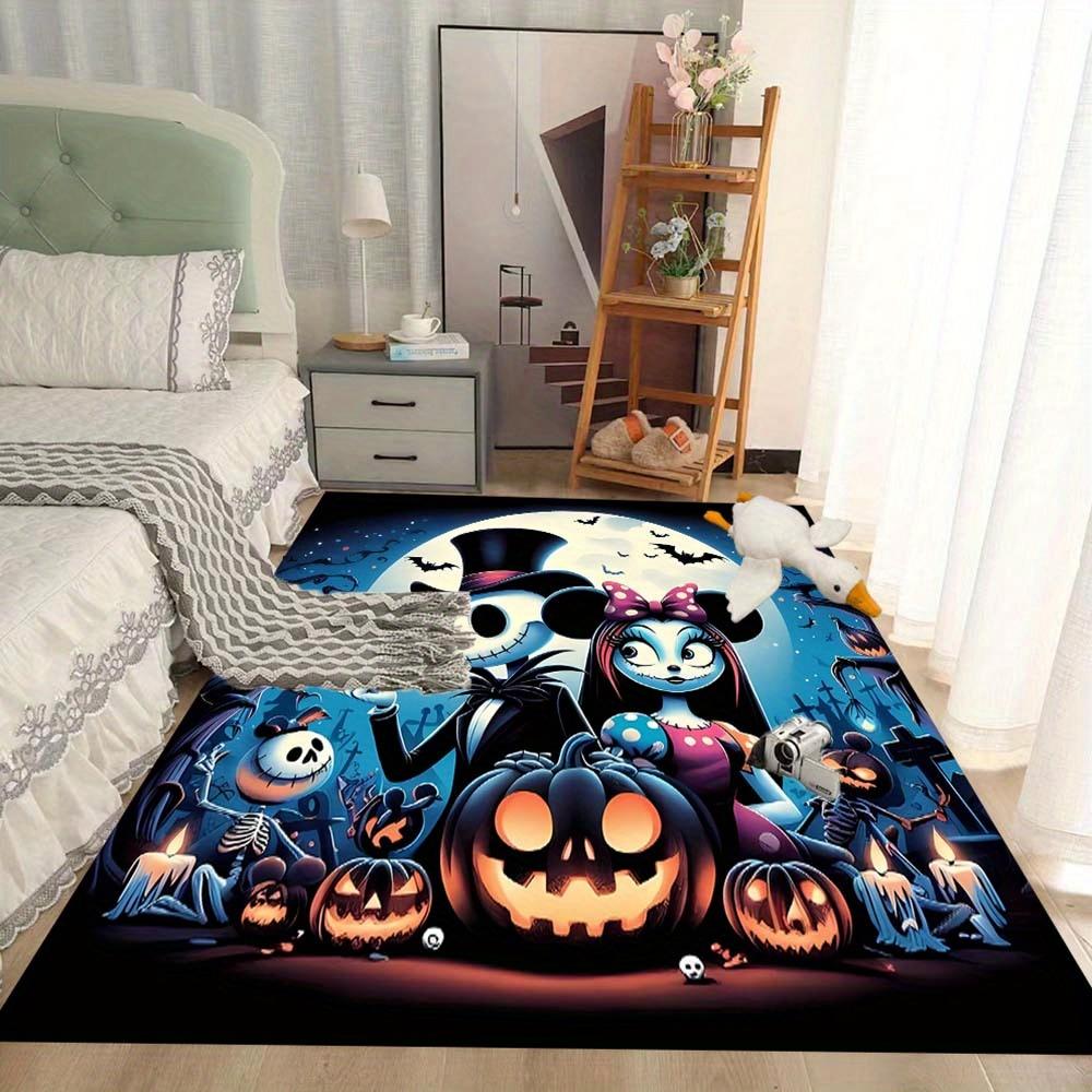 1pz Tappeto L'Incubo Prima di Natale, Tappeto per Zona, Camera da Letto e Sala Giochi Durevole, Resistente alle Macchie e Facile da Pulire, Soggiorno