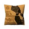 Retro Ethnic Style African Women Cotton Linen Decorative Pillowcase Home Sofa Square Pillowcase Almofadas Decorativas 45X45Cm