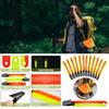 12Pcs/pack Reflective Trail Markers High Visibility Trail Markers Reflective Trail Marker Clip for Tree Stand Hunting