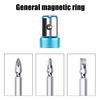 Tête de tournevis Anneau magnétique Tournevis universel Embouts de puissance Anneau magnétiseur Acier inoxydable robuste Porte-vis magnétiques Outils