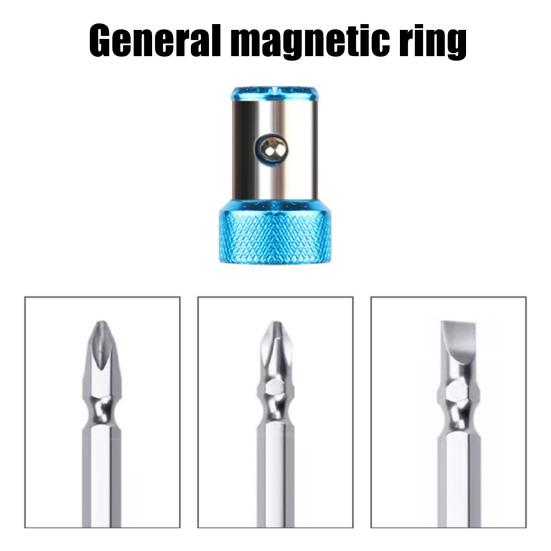 Tête de tournevis Anneau magnétique Tournevis universel Embouts de puissance Anneau magnétiseur Acier inoxydable robuste Porte-vis magnétiques Outils