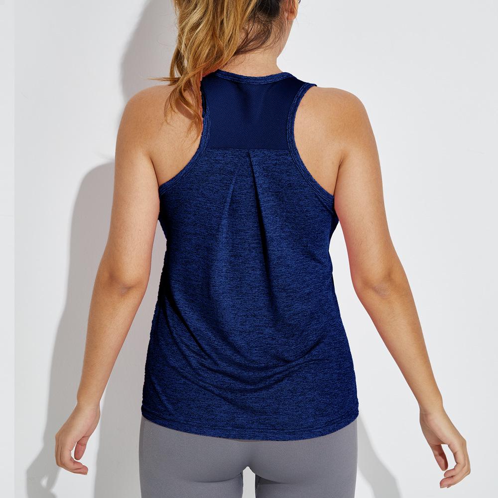 Damen Schlankmachendes Mesh Ärmelloses Yoga Top - Sportliche & Stilvolle Sommerweste