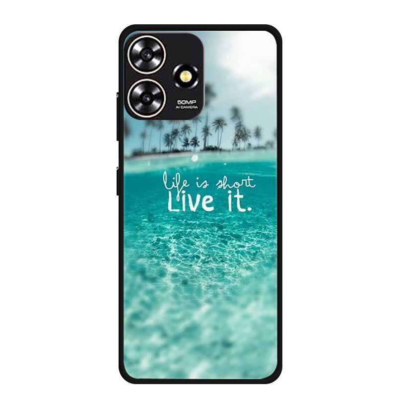 Für ZTE Blade V50 DESIGN 4G Hülle Original Weiches Silikon TPU Handyhüllen Rückseite für ZTE V50 Design 4G Mode Planet Coque