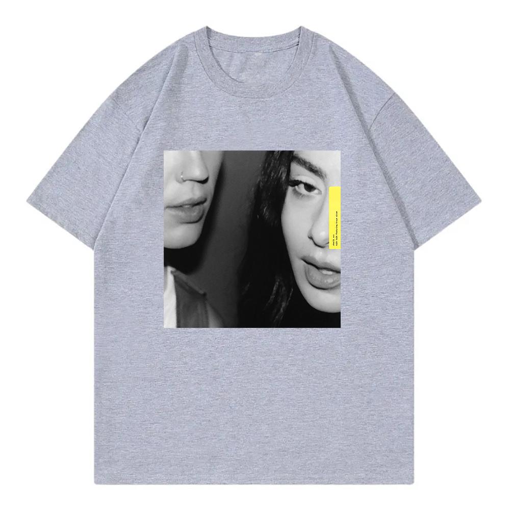 Charli XCX Troye Sivan Talk Talk T Shirt Brat Women Clothing Harajuku T-Shirt Unisex High Quality Clothes Cotton TShirts Graphic