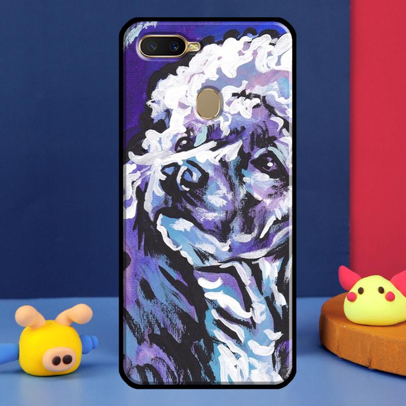 Cartoon Poodle Dog Case For Oppo A91 A5 A9 A16 A76 A96 A58 A78 A98 A52 A72 A74 A94 A54 S A57 A77 A15 A17 Cover
