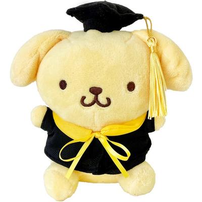 Μίνι κούκλα δαχτυλίδι τσάντα αποφοίτησης Sanrio, 15cm, καπέλο αποφοίτησης Pom Pom Purin, Δημοφιλή παιχνίδια για παιδιά από την Κορέα