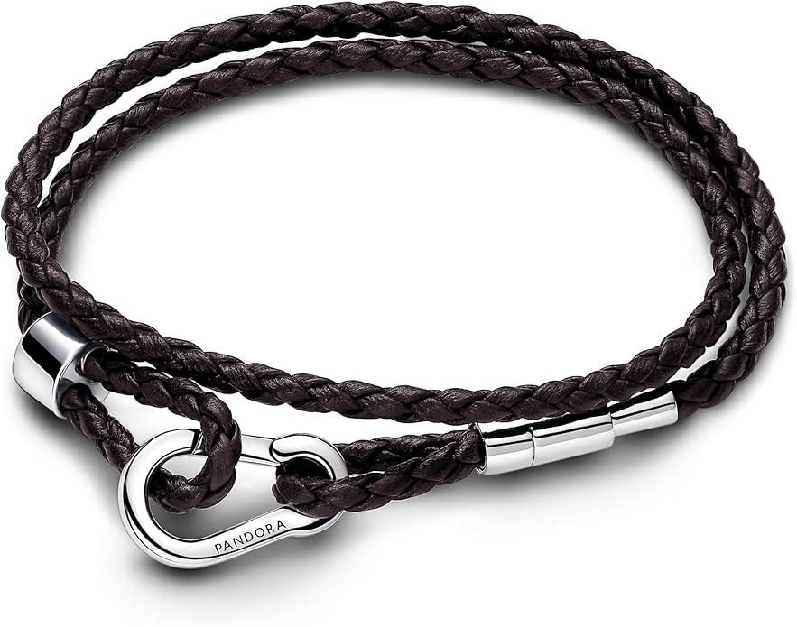 

Pandora Braided Double Leather Bracelet 593338C01-D2