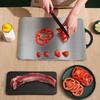 304 Stainless Steel Cutting Board Food Grade Double-Sided Defrosting Board With Easy Grip Handle PP Cutting Board Non-Slip