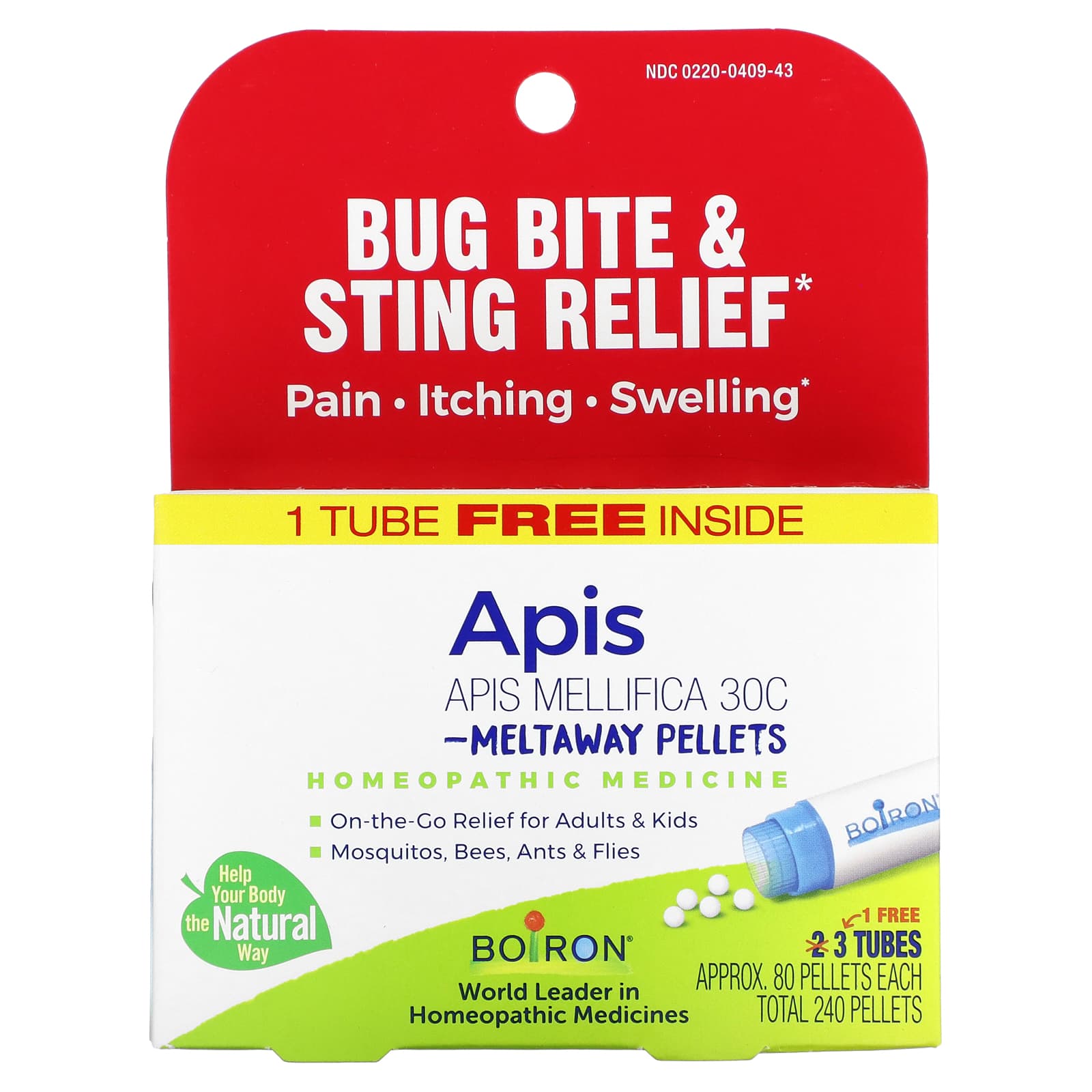 

Apis Dissolving Pellets, 3 Tubes, 80 Pellets Each