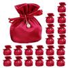20Pcs Delicate Plush Gift Storage Pouches Luxurious Plush Pouches for Wedding Favors Chocolate and Candy Gifting