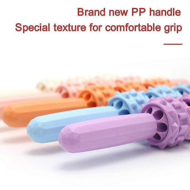 Muscle Roller Massage Stick 3 Ball, Cellulite Massager, Deep Tissue Tight Fascia Massager, Leg, Back, Body Roller Deep Tissue Massage Stick Tools High