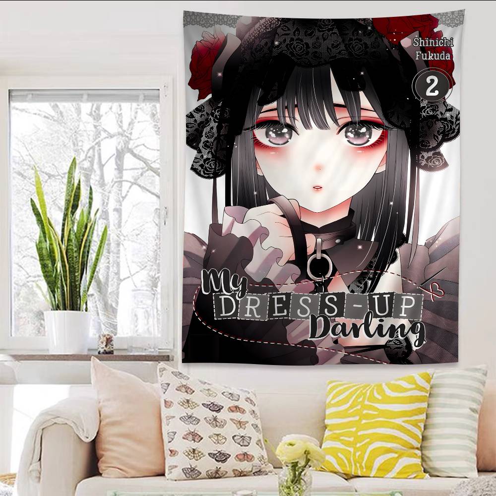 Marin Kitagawa Anime Colorful Tapestry Wall Hanging Home Decoration hippie bohemian decoration divination Wall Art Decor