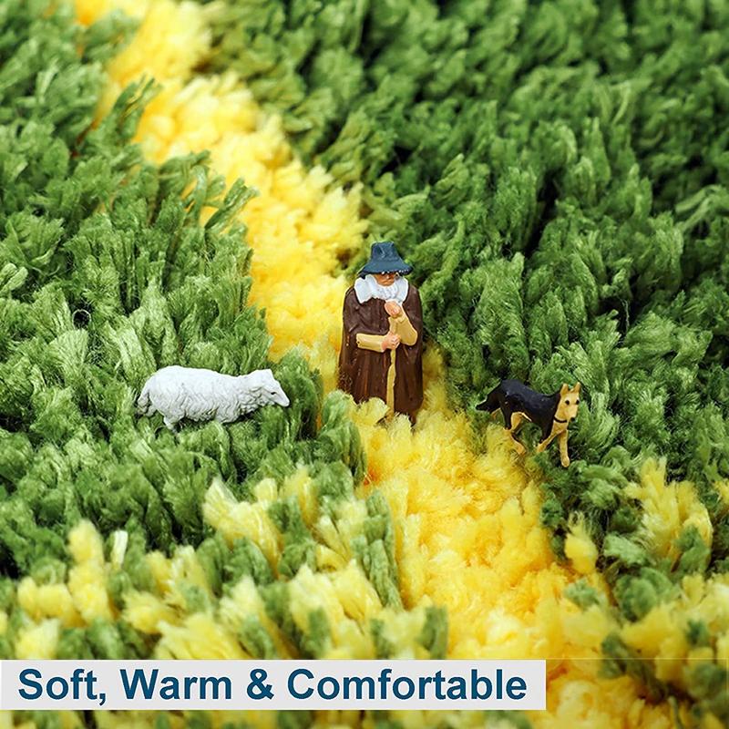 Inyahome Leaves Bathroom Rugs Non-Slip Soft Absorbent Microfiber Bath Mat Bathroom Rug Home Decoration Super Soft Carpets