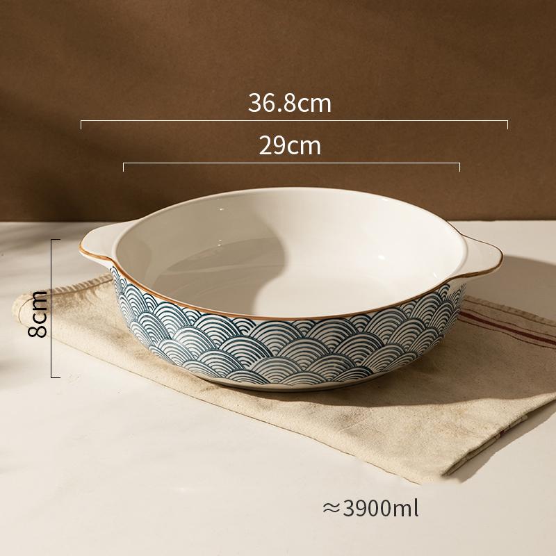 

Керамические миски в современном стиле, легкая, роскошная, для ресторана, большая миска для супа, изысканная, домашняя миска для рамена, высококачественная посуда