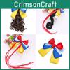 Snow White Bow Top Clip Headband Wig Braid Tassel Spring Clip Hair Accessory