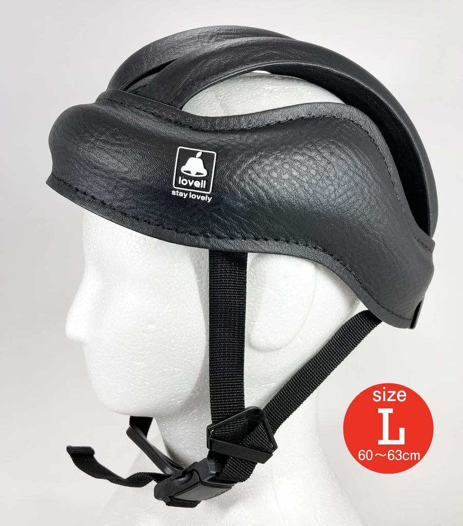lovell Brimless Cask detachable quick buckle L Black Headgear Head protection (label) One-touch (60-63cm)