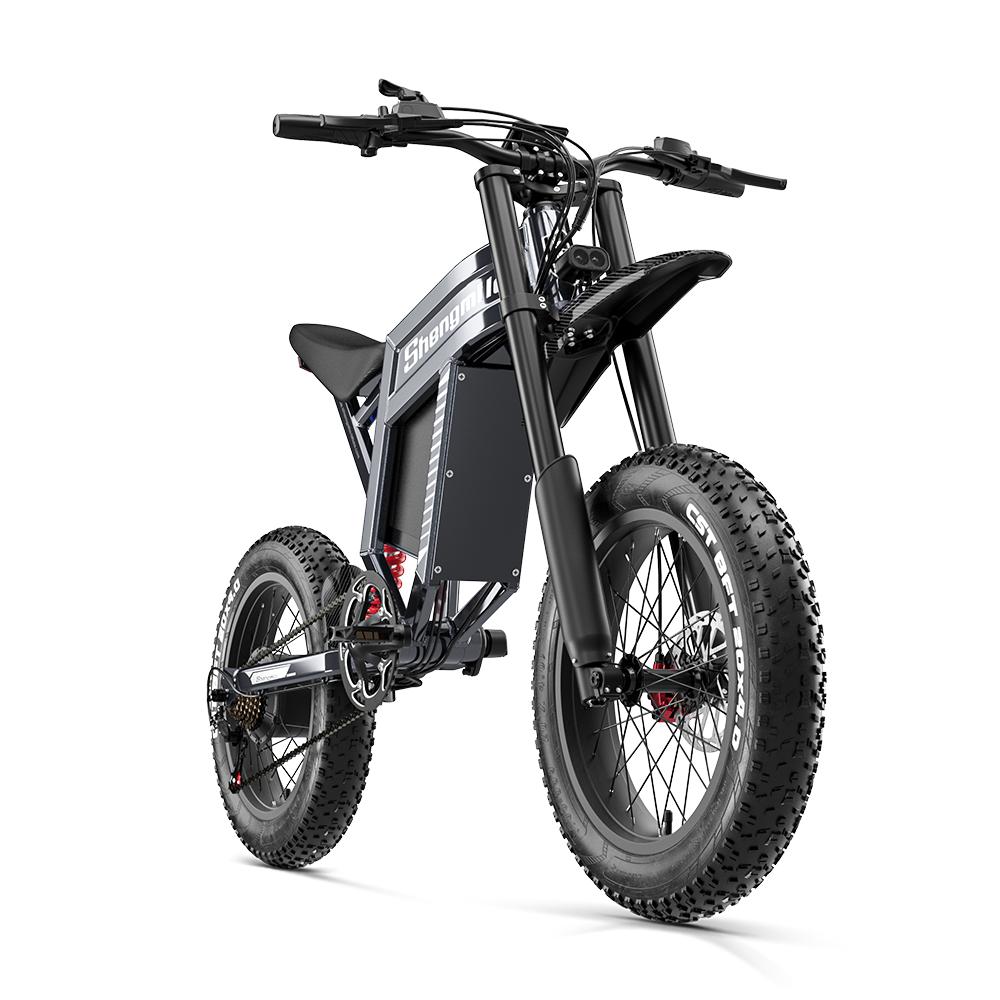 Shengmilo S900 All-Terrain Electic Bicycle For Adult 60V30AH Battery 1500W Motor 20 Inch Off-Road Tires Mountian E- Bike