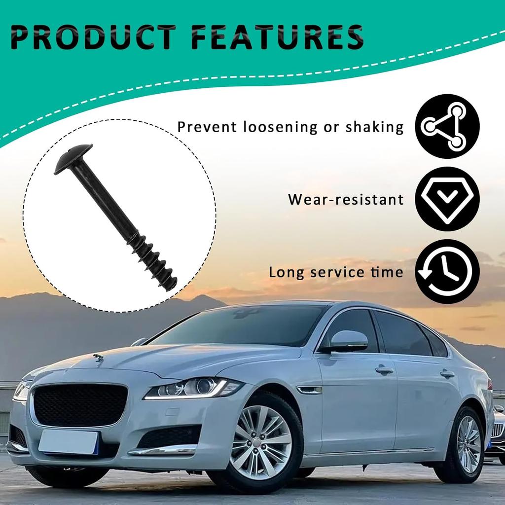 4PCS BAS01004 Air Filter Box Screw, Air Box Cleaner Screw Compatible with VW 13384034 GM WHT002087 Jaguar/Range Rover C2S11217