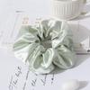 Custom logo 100% Mulberry 22momme  7cm Silk Scrunchies Hair Ties Hair Accessories for Girls
