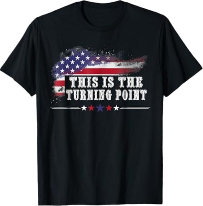 The Turning Point American Flag T-Shirt Unisex T-Shirt M