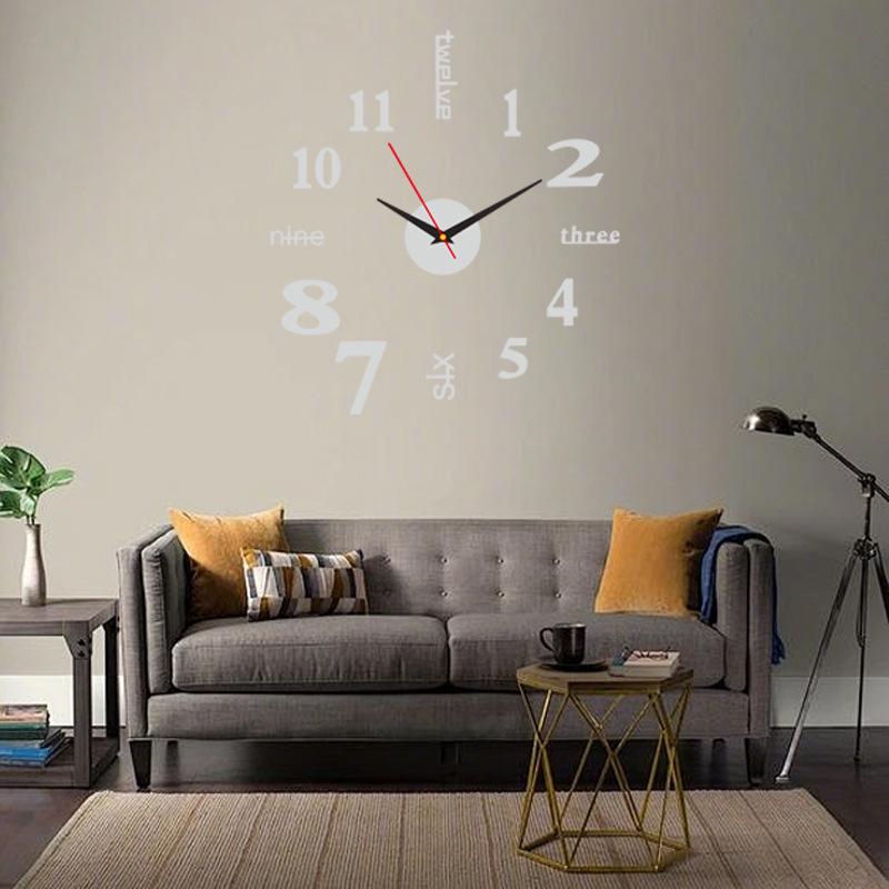 DIY 3D Luminous Silent Wall Clock - No-Drill, Simple Hanging Decor for Living Room