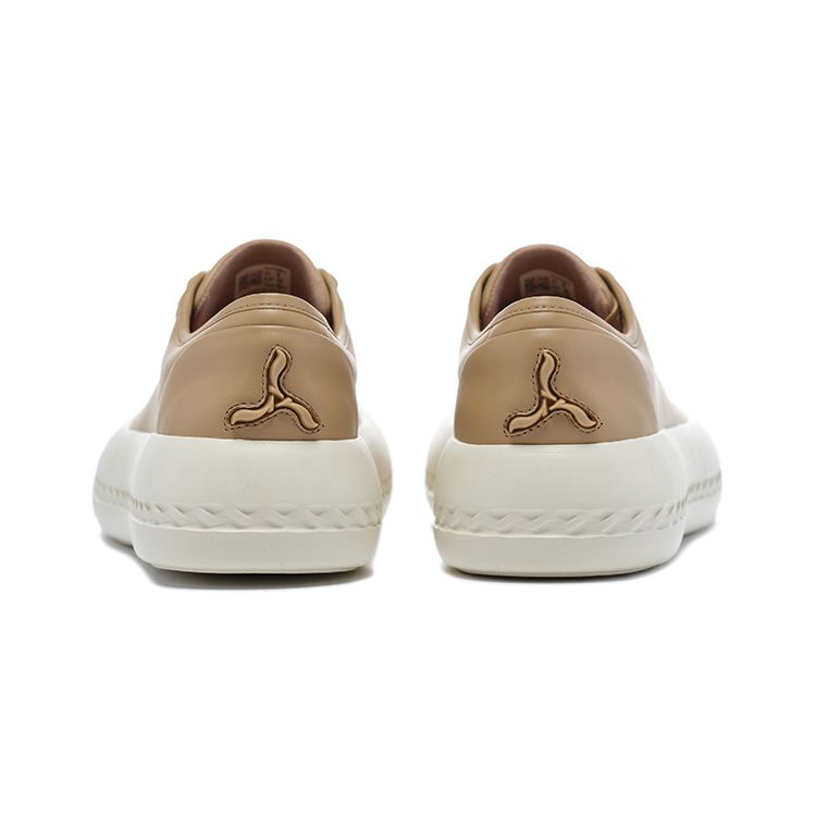 Li-Ning 1990 Mysterious Chain Thick Sole Height Increasing Casual Lightweight Breathable Low Top Skate Shoes Women sneaker Brown ALHT038-5