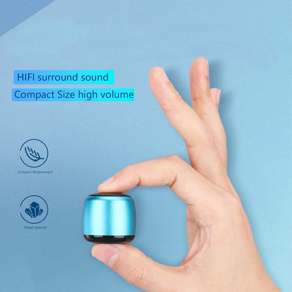 Metal Body Bluetooth Speaker Super Bass Mini Music Player Portable Wireless Speaker  Indoor Use