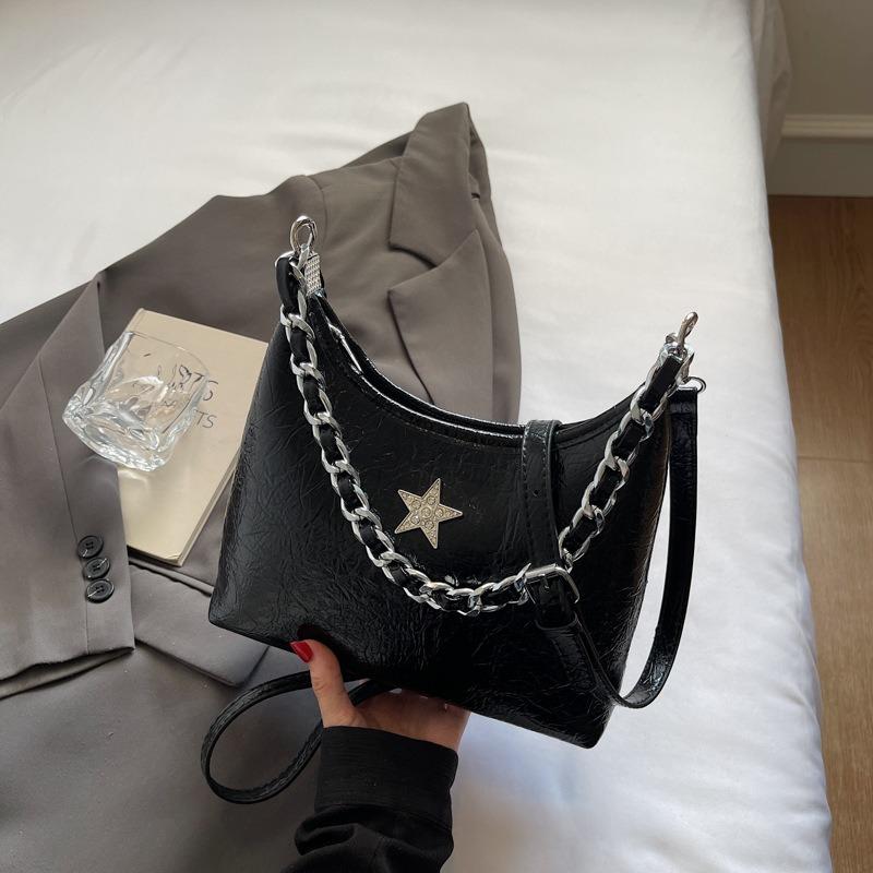 Temperament Bow Underarm Bag New Chain Women's Bag Niche Design Single Shoulder Messenger Bag