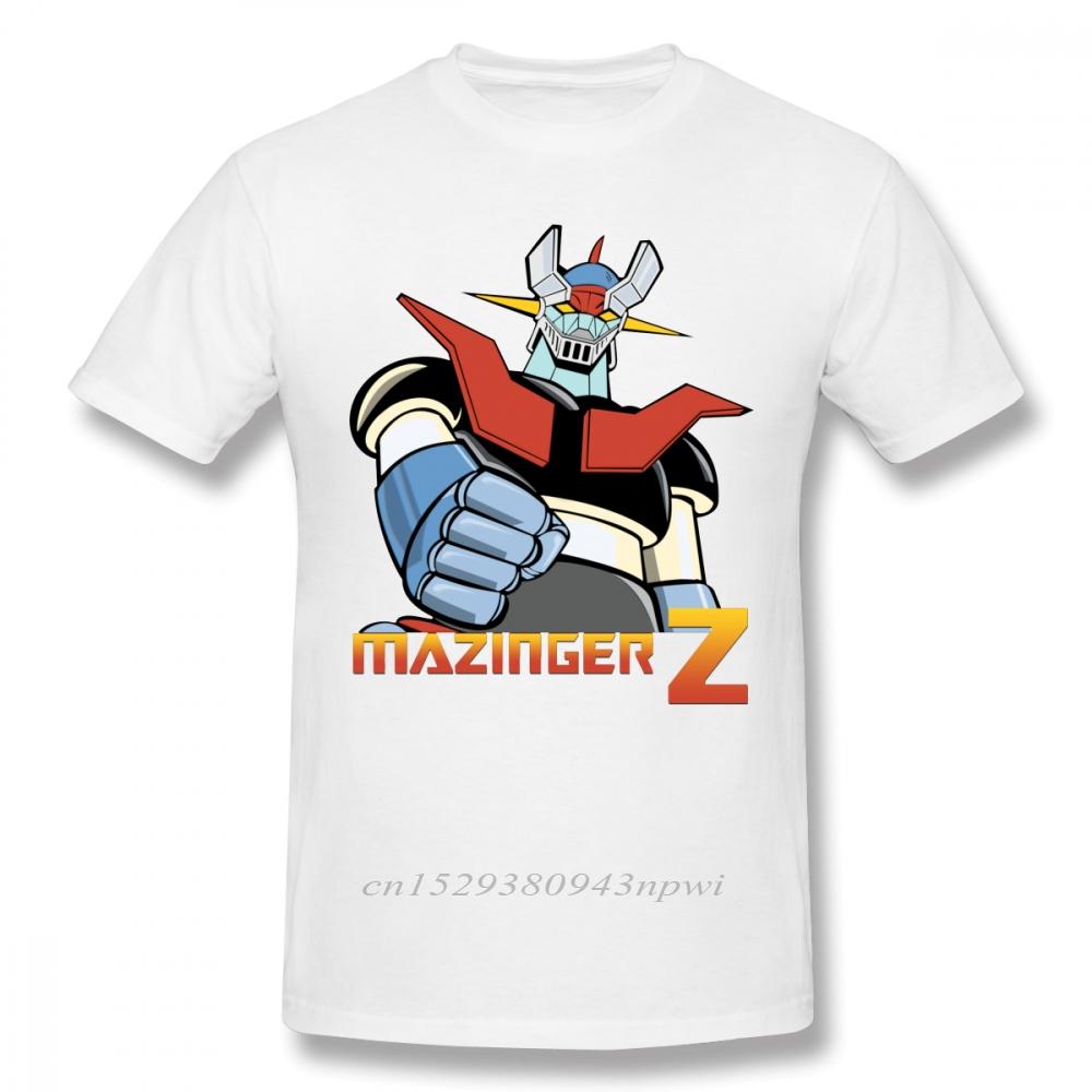 Cool Mazinger Z Robot T Shirt For Man New Short Sleeve Anime Oneck Tee Shirt High Street Vaporwave Fashion Mens Clothes