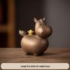 Coppia di Figure di Cavallo in Ceramica Rossa Tang - Mascotte Anno Zodiacale Arredo Tavolo