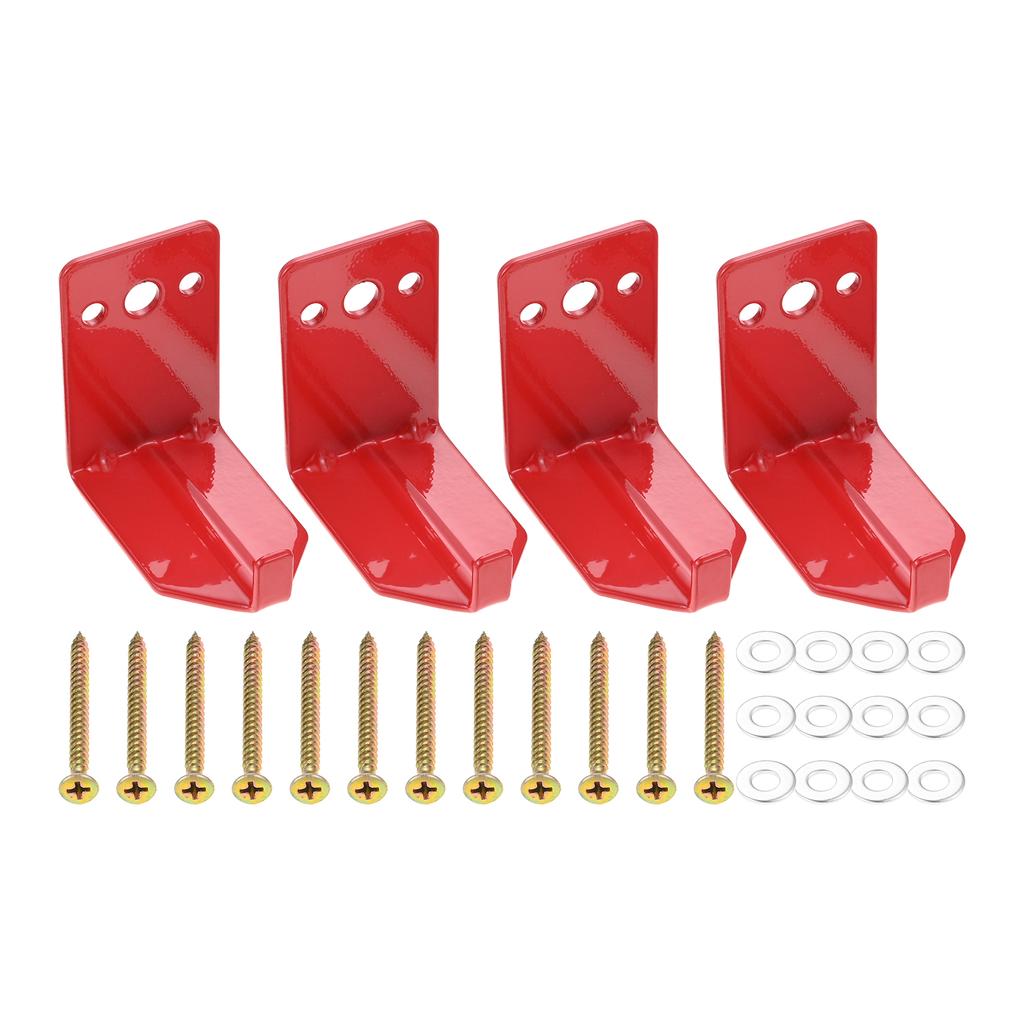 4pcs Iron Heavy Duty Wall Mounted Bracket for Extinguisher Universal Holder Wall Hook with Screws for Home Office Hardware