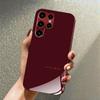 Simple Wine-red Electroplated Glass Phone Case Suitable for Samsung S21FE S24 S25 S25ULTRA S26ULTRA
