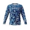 SIMMS Fishing Clothes Luya Long-sleeved Round-neck T-shirt Men's Sunscreen Quick-drying Breathable